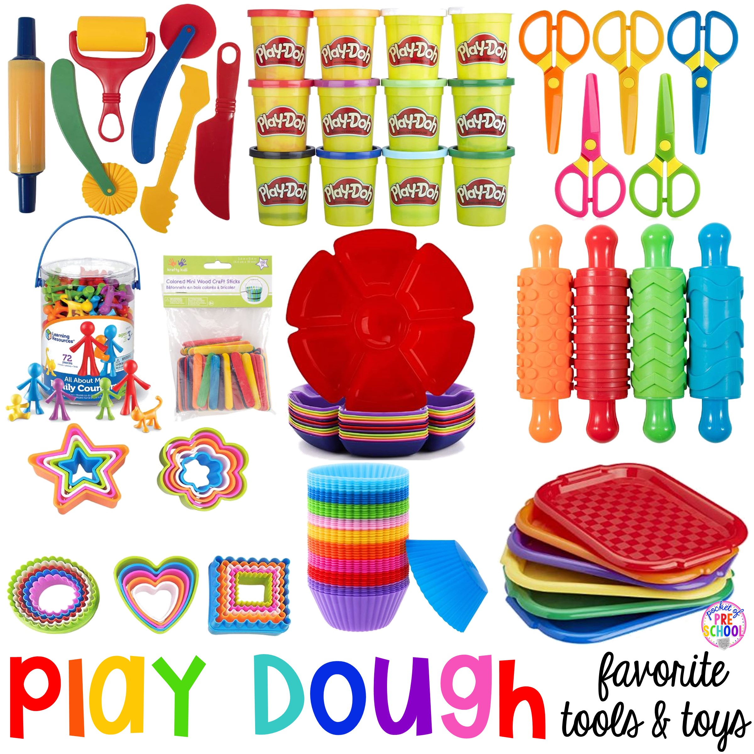 Favorite Play Dough Toy & Tools for Preschool, Pre-K, & Kindergarten -  Pocket of Preschool